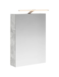 Mobiletto per specchio da bagno con lo scaffale Grigio cemento 2