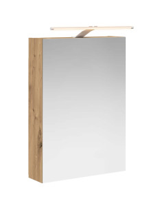 Mobiletto per specchio da bagno con porta Rovere Artigianale 2