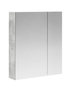 Mobiletto per specchio da bagno con lo scaffale Grigio cemento 2