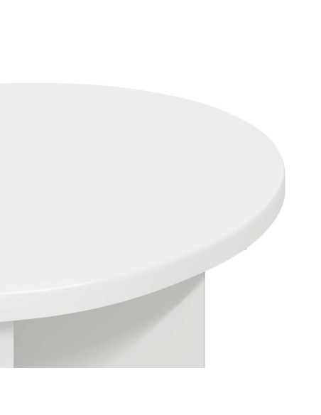 Tavolo laterale Bianco Ø 39 x 38 cm Legno ingegnerizzato