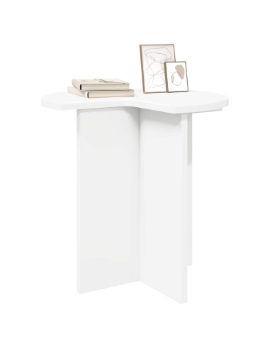 Tavolo laterale 2 pcs Bianco Ø 39 x 38 cm Legno ingegnerizzato