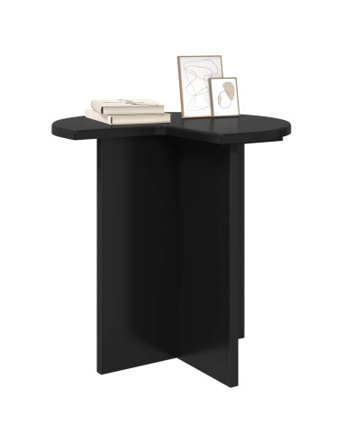 Tavolo laterale 2 pcs Rovere Nero Ø 39 x 38 cm