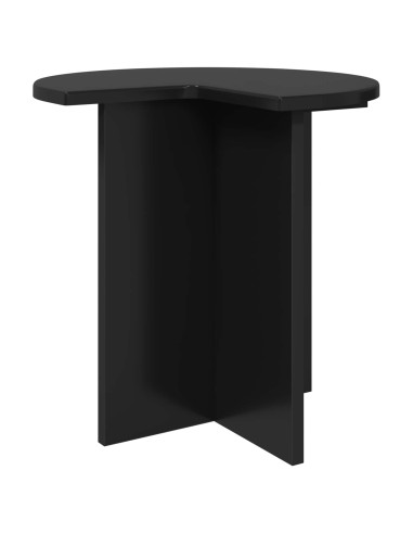 Tavolo laterale 2 pcs Rovere Nero Ø 39 x 38 cm