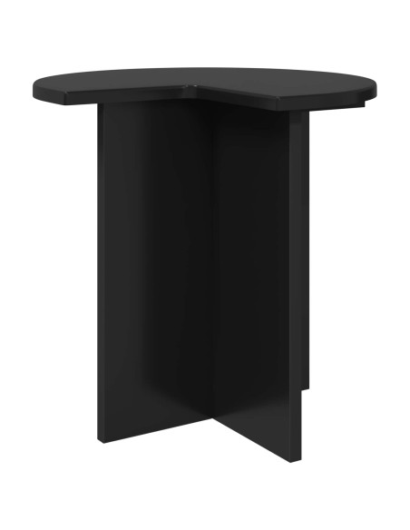 Tavolo laterale 2 pcs Rovere Nero Ø 39 x 38 cm