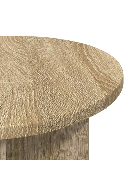 Tavolo laterale Rovere Sonoma Ø 39 x 38 cm Legno ingegnerizzato