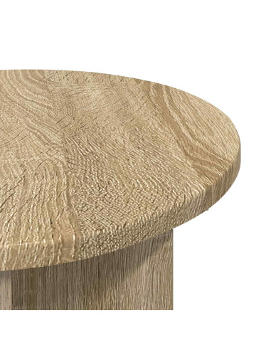 Tavolo laterale 2 pcs Rovere Sonoma Ø 39 x 38 cm