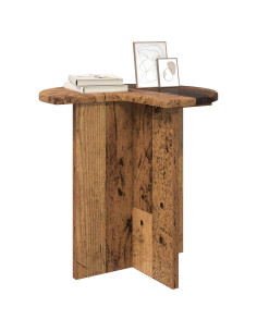 Tavolo laterale Legno antico Ø 39 x 38 cm Legno ingegnerizzato 2