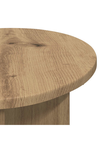 Tavolo laterale Rovere Artigianale Ø 39 x 38 cm