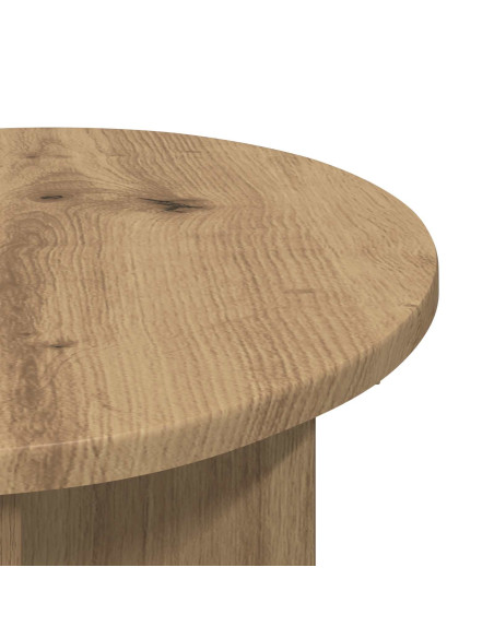 Tavolo laterale Rovere Artigianale Ø 39 x 38 cm