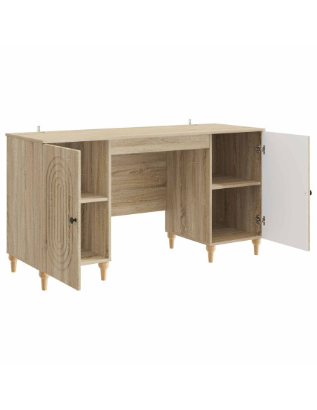 Scrivania Sonoma 142,5 x 50 x 75 cm Legno ingegnerizzato