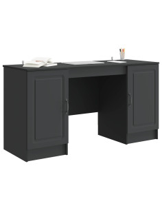 Scrivania Nero 142,5 x 50 x 75 cm Legno ingegnerizzato 2