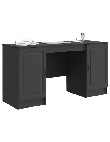 Scrivania Nero 142,5 x 50 x 75 cm Legno ingegnerizzato