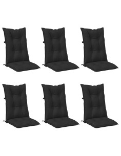 Set di cuscini per sedia alta 6 pcs Melange nero 2
