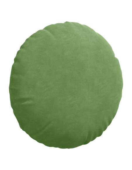 Cuscini per Seduta 2 pcs Verde chiaro Ø 40 x 13 cm Velluto