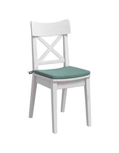 Cuscini per Seduta 4 pcs Verde Mare 40 x 40 x 3 cm Velluto