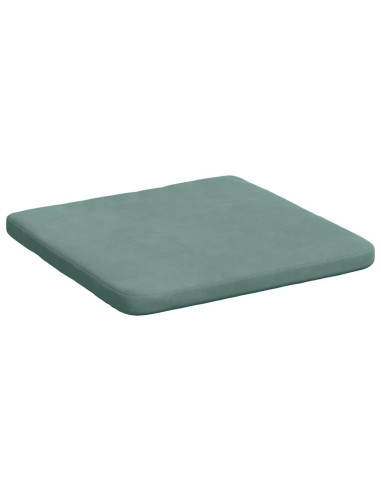 Cuscini per Seduta 4 pcs Verde Mare 40 x 40 x 3 cm Velluto