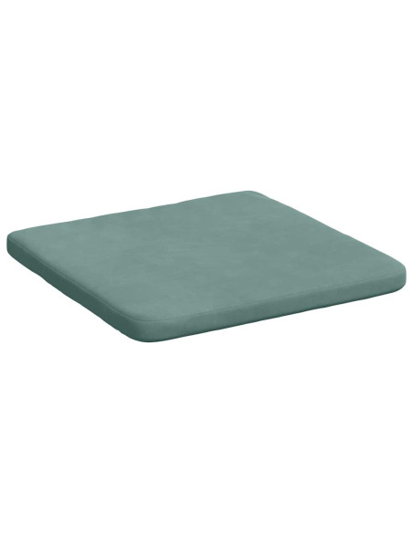 Cuscini per Seduta 4 pcs Verde Mare 40 x 40 x 3 cm Velluto