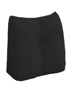 Cuscino per Schiena Nero 45 x 24 x 50 cm Tessuto 2