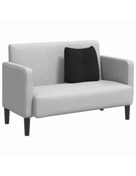 Cuscino per Schiena Nero 45 x 24 x 50 cm Tessuto