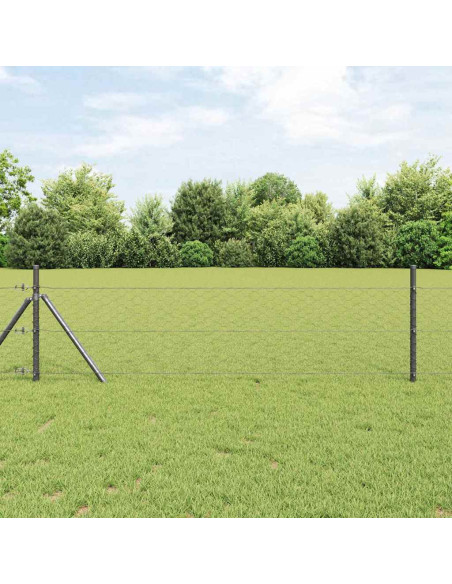 Recinzione Esagonale Grigio 1,2 x 10 m PVC