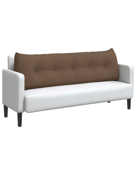 Cuscino per Schiena Marrone 160 x 24 x 50 cm Tessuto