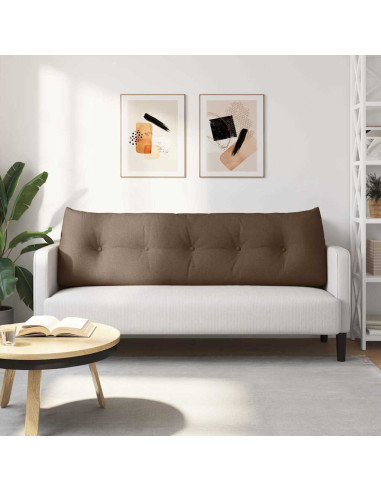 Cuscino per Schiena Marrone 160 x 24 x 50 cm Tessuto