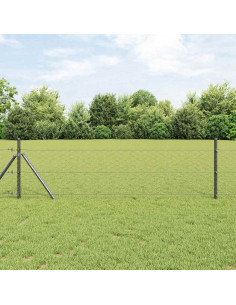 Recinzione Esagonale Grigio 1,6 x 25 m PVC