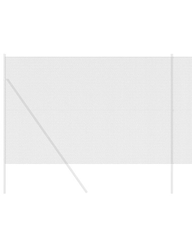 Recinzione Esagonale Grigio 1,5 x 10 m PVC