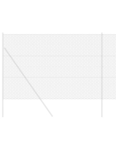 Recinzione Esagonale Grigio 1,6 x 25 m PVC