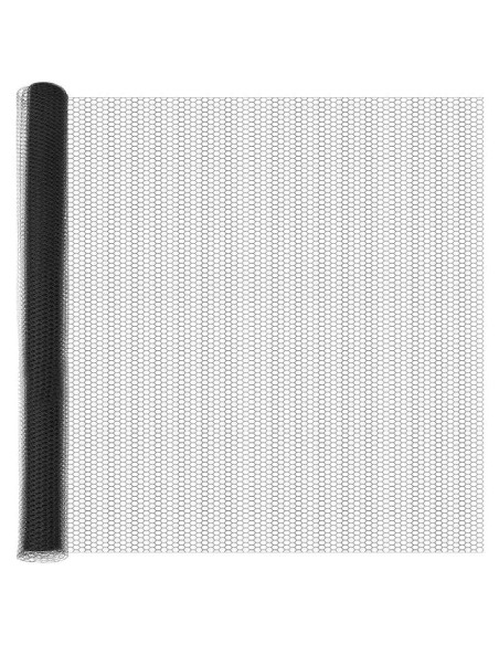 Recinzione Esagonale Grigio 1,6 x 25 m PVC