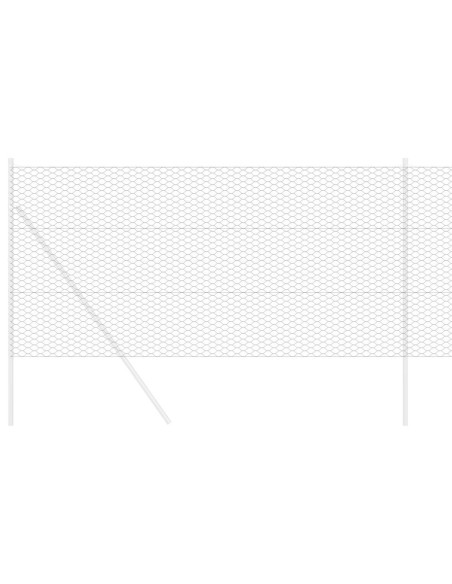 Recinzione Esagonale Grigio 1,4 x 50 m PVC