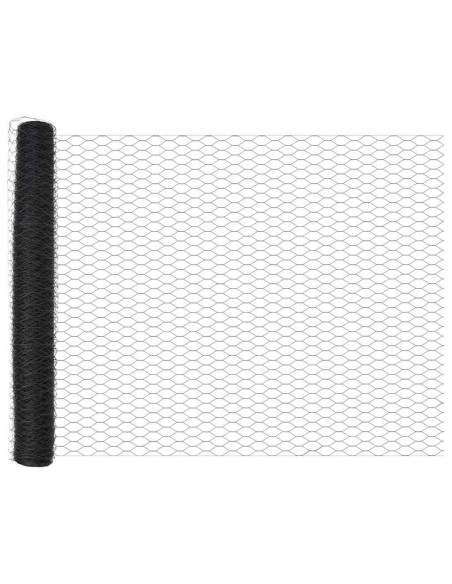 Recinzione Esagonale Grigio 1,4 x 50 m PVC