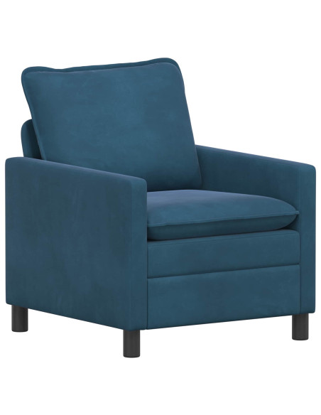 Set di divani 2 pcs Blu Velluto