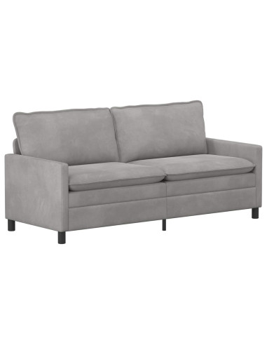 Set di divani 2 pcs Grigio Chiaro Velluto