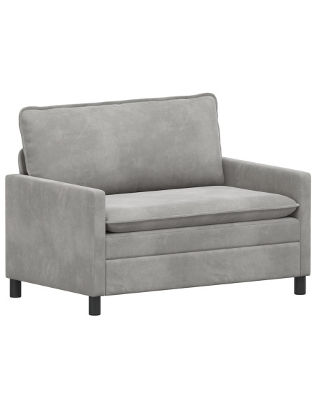 Set di divani 2 pcs Grigio Chiaro Velluto