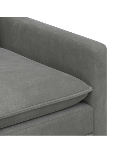 Set di divani 2 pcs Grigio Scuro Velluto
