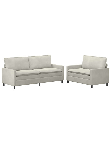 Set di divani 2 pcs Crema Velluto