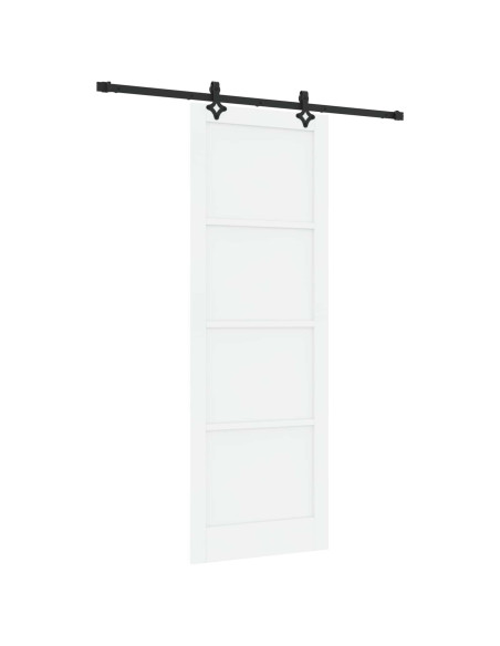 Porta scorrevole Bianco e Nero 83 x 232 cm