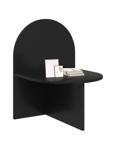 Comodino Rovere Nero 48 x 49 x 65 cm Legno ingegnerizzato