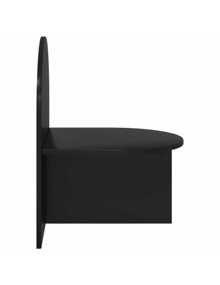 Comodino Rovere Nero 48 x 49 x 65 cm Legno ingegnerizzato