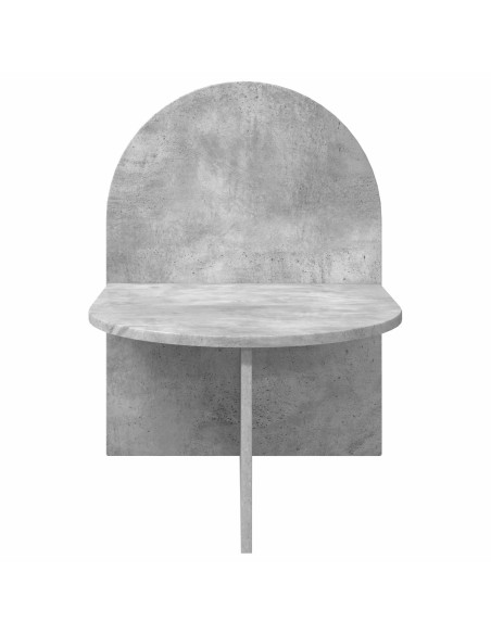 Comodino Grigio Cemento 48 x 49 x 65 cm Legno ingegnerizzato