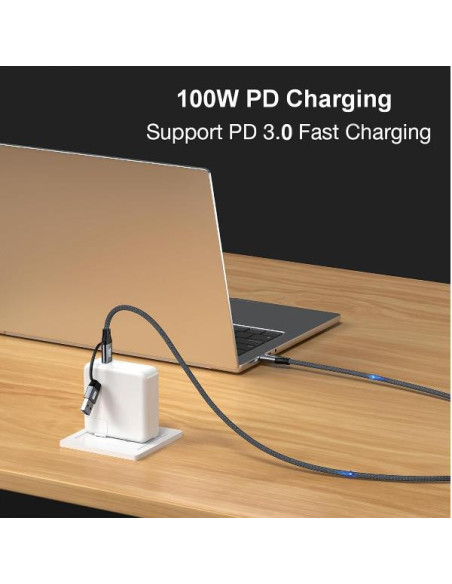 2 IN 1 USB 3.2 GEN 2X2 C TO C 3M