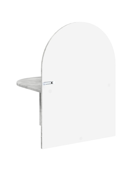 Comodino Grigio Cemento 48 x 49 x 65 cm Legno ingegnerizzato