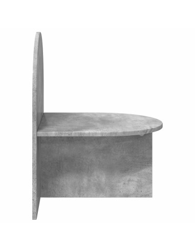 Comodino 2 pcs Grigio Cemento 48 x 49 x 65 cm