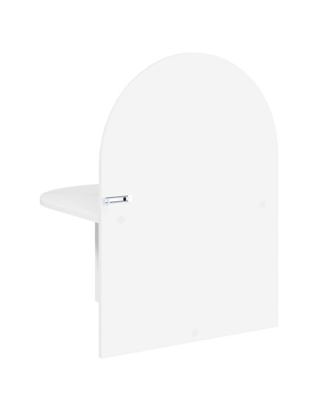 Comodino Bianco Lucido 48 x 49 x 65 cm Legno ingegnerizzato