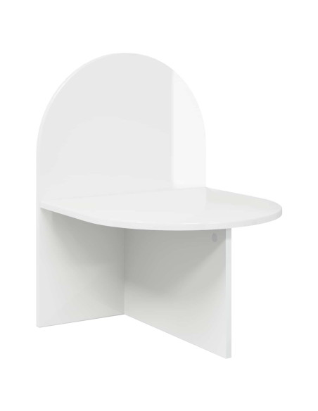 Comodino 2 pcs Bianco Lucido 48 x 49 x 65 cm