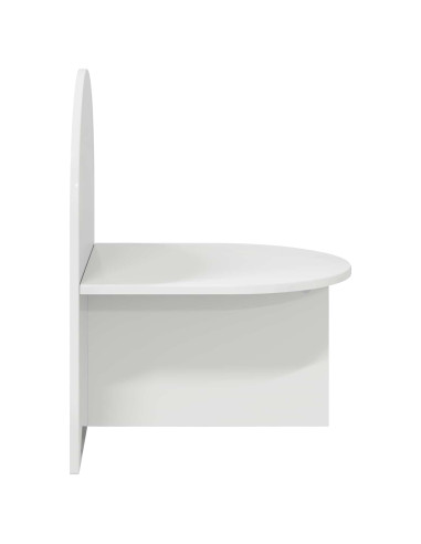 Comodino 2 pcs Bianco Lucido 48 x 49 x 65 cm