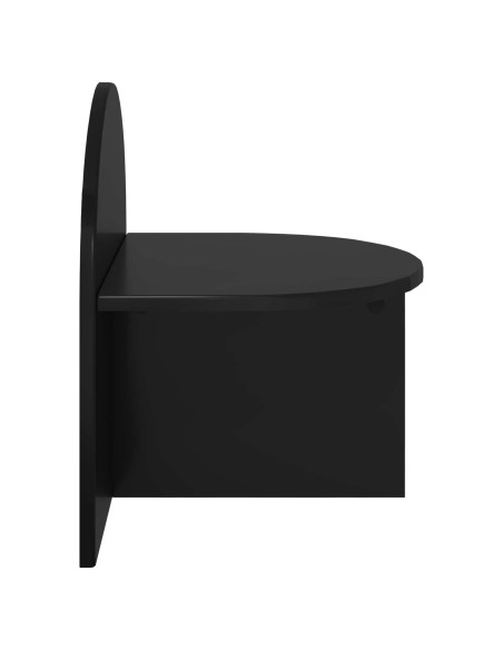 Comodino Rovere Nero 40 x 35,5 x 45,5 cm Legno ingegnerizzato