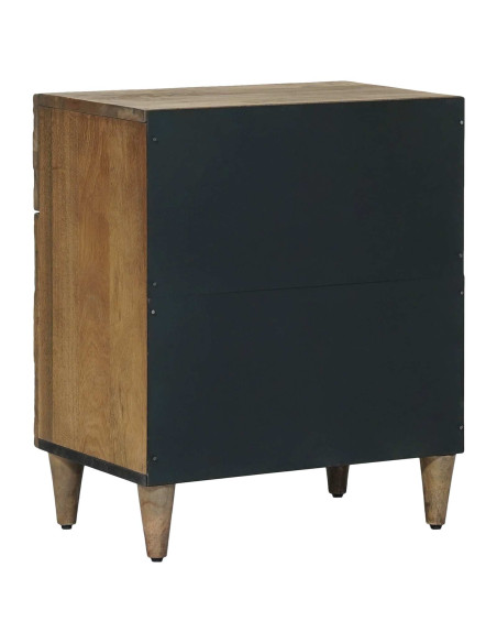 Mobiletto da Letto con cassetto Marrone 50 x 33 x 60 cm