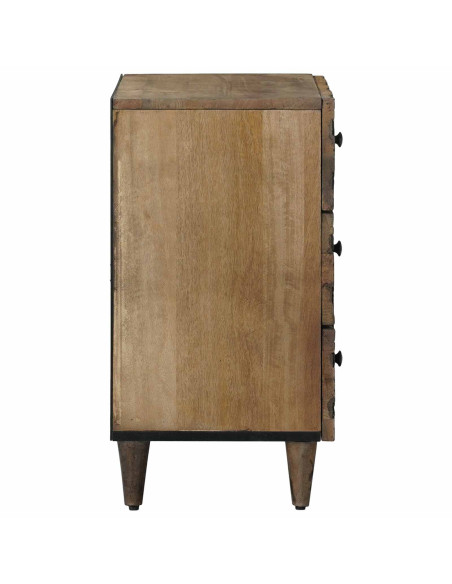 Mobiletto da Letto con cassetto Marrone 50 x 33 x 60 cm